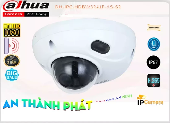 Lắp đặt camera Camera Dahua DH-IPC-HDBW3241F-AS-S2 Mẫu Đẹp